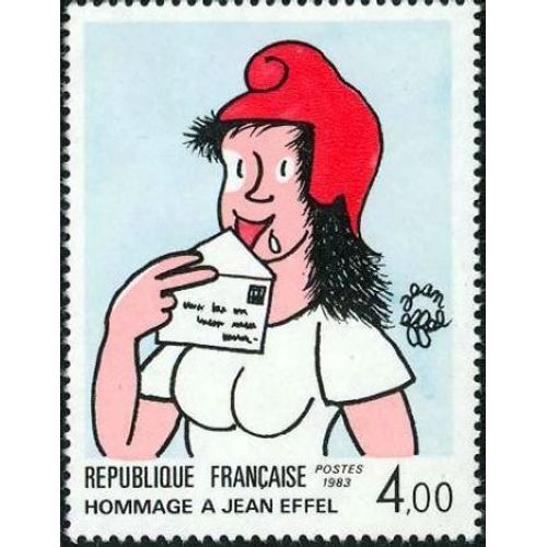 Timbre France Oblitéré Jean Effel 4.00 Yt2291