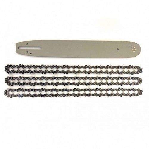 Guide de 30cm + 3 Chaîne de tronçonneuse - 45 Entraineurs - Pas 3/8LP - Jauge 0.50 (1.3mm)