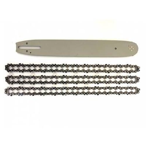 Guide de 40cm + 3 Chaînes de tronçonneuse - Comptabile avec Stihl MS240, MS241, MS260, MS261, 024, 026 - 67 Entraîneurs - Pas 325" - Jauge 1,6 mm