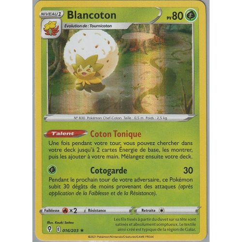 Carte Pokemon - Blancoton - 016/203 - Holo-Rare - Eb7 Evolution Celeste -