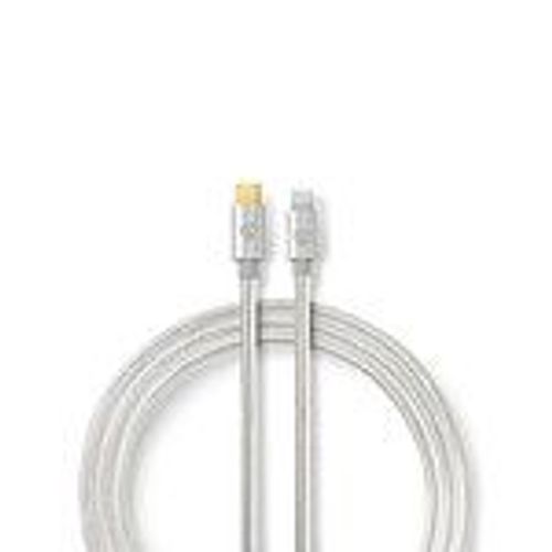 Nedis Câble Lightning Apple Mâle 8 broches Apple Lightning vers USB-C 2,00 m Aluminium