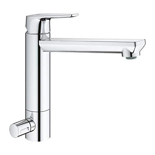 Grohe GROHE BauEdge Mitigeur de cuisine pour évier de cuisine bec moyen Chrome 31696000