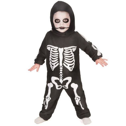 Déguisement Complet Squelette Garçon - Taille: Xxs 1-2 Ans (80-92 Cm)