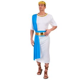 Déguisement Empereur Grec Bleu Homme - Taille: M