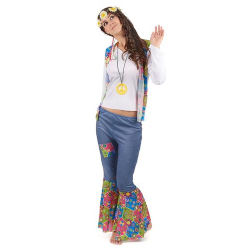 Déguisement Hippie Peace And Love Femme - Taille: L