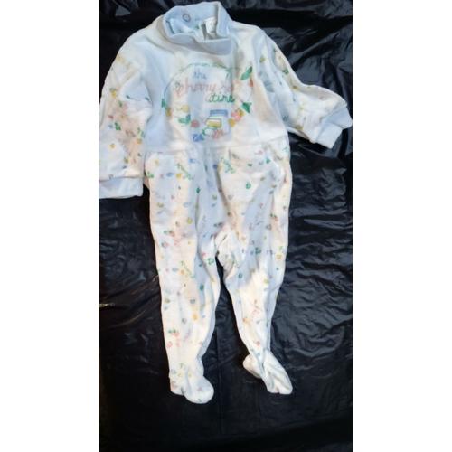 Pyjama En Velours Bébé Fille Motif Fruits Taille 1 Mois