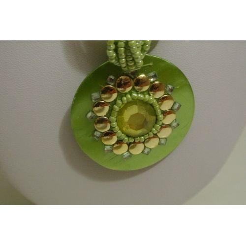 Collier Rond Vert