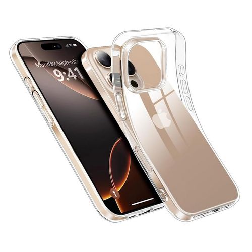 Coque Pour Apple Iphone 16 Pro - Housse Etui Silicone Gel Fine + Film Ecran - Transparent Tpu