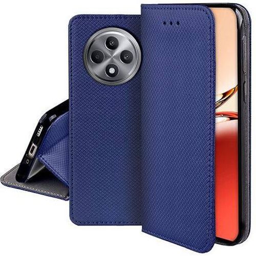 Housse Pour Oppo Reno 12 F Et Reno 12 Fs 5g - Etui Coque Pochette Portefeuille + Film Ecran - Bleu Magnet