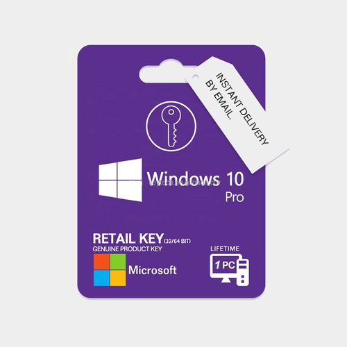 Win 10 Pro - Windows 10 Professional Clé D'activation- Version Dématérialisée -