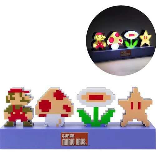 Lampe Super Mario Bros Icon Light, Mode Allumé Continu, Clignotant Et Music Réactive