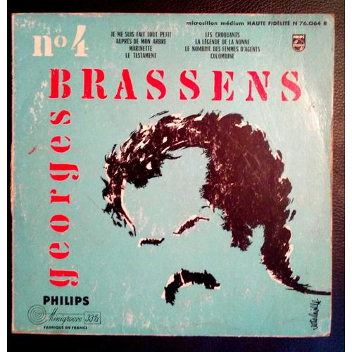 Georges Brassens N° 4 Je Me Suis Fait Tout Petit Album 25 Cm