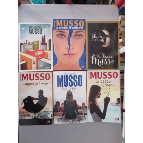Lot De 6 Livres " Romans " / Guillaume Musso / 4 Éditions Xo Et 2 Éditions Calmann-Levy