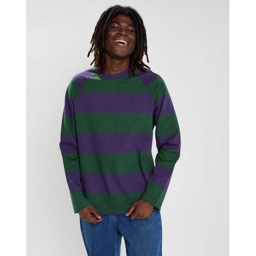 T-Shirt Blunt 3.0 Rayé Ls Vert/Violet