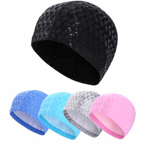 Chapeau De Piscine En Pu Pour Hommes Et Femmes Adultes, Accessoires De Natation, Protection Des Oreilles, En Polyuréthane, Antidérapant, Professionnel