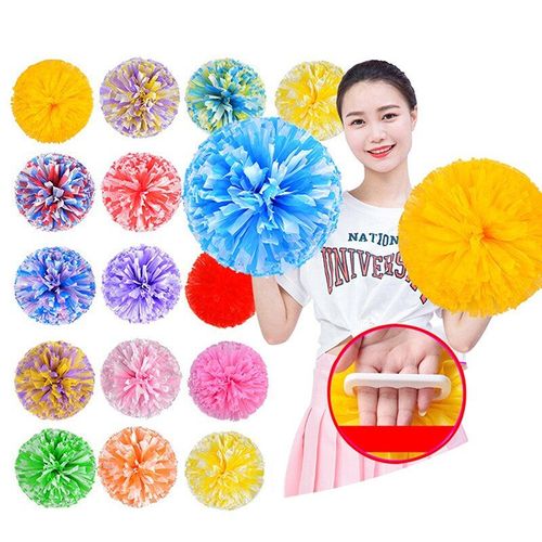 1pc 30cm Jeu Pom Poms Pas Cher Pratique Cheerleading Acclamer Boule Match Vocales Danse Concert De Fête Décorateur Allez Accessoires