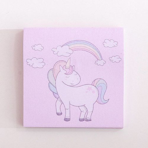 Bloc-Notes Carré Licorne Arc-En-Ciel, Papeterie Pour Bloc-Notes, Fournitures Scolaires