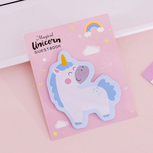 Bloc-Notes Adhésif Licorne Arc-En-Ciel, Étiquette Autocollante Mignonne Kawaii, Bloc-Notes, Fournitures Scolaires Et De Bureau, Papeterie De Décoration, 30 Feuilles