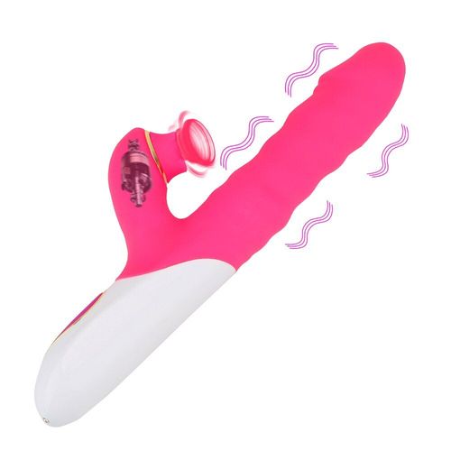Vibromasseur Télescopique Pour Clitoris, Point G, Lapin, Jouet Sexuel Pour Femmes