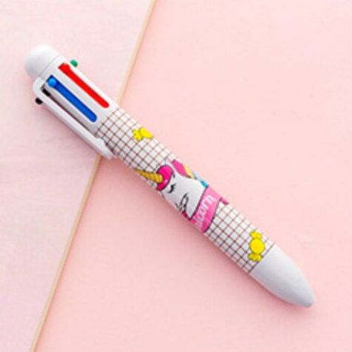 Stylos À Bille Licorne Flamand Rose 6 Couleurs, 60 Pièces/Lot, Mignon Kawaii, Matériel Scolaire Et De Bureau