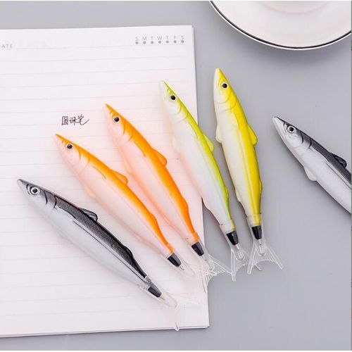 Stylo À Bille Poisson Mignon 0.7mm, Stylo À Bille À Encre Noire, Fournitures Scolaires Et De Bureau, Papeterie Coréenne, 20 Pièces/Lot