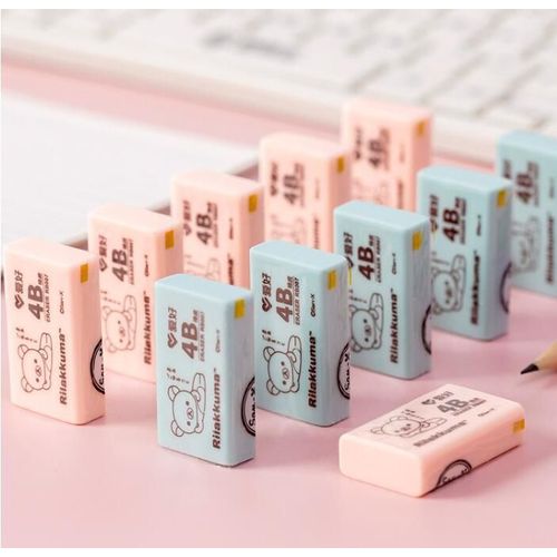 Lot De 60 Gommes À Crayon En Caoutchouc Kawaii, Ours 4b Pour Dessin Et Écriture, Fournitures Scolaires, Cadeaux Pour Enfants