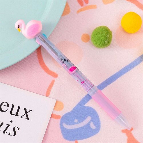 Stylos À Bille Licorne Flamand Rose 3 Couleurs, 48 Pièces/Lot, Créatif, Mignon, À Pression, Fournitures D'écriture Scolaires Et De Bureau, Papeterie Cadeau