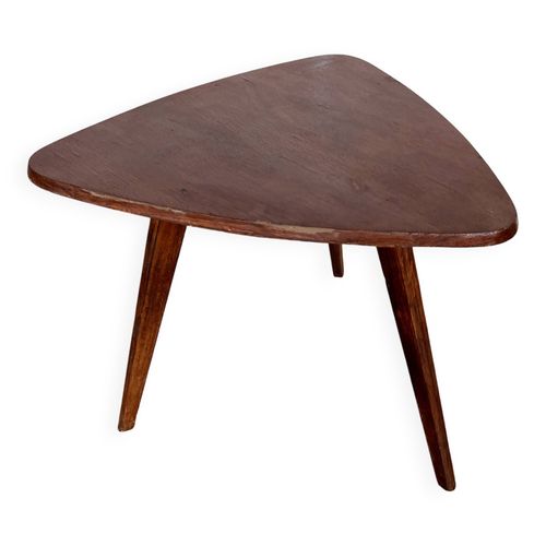 Table Basse Tripode Vintage Bois