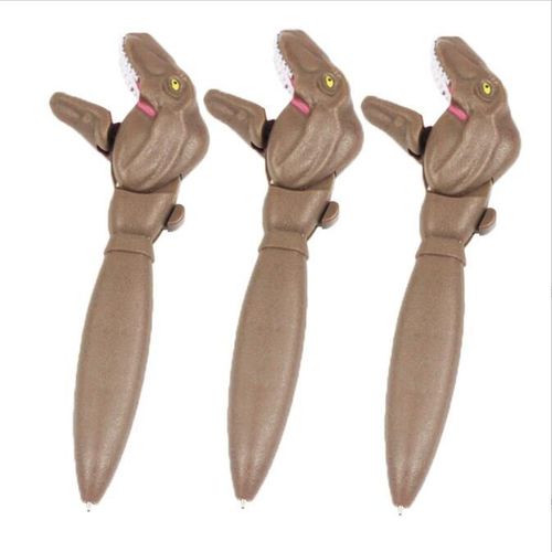 Stylo À Bille Créatif En Forme De Dinosaure, 20 Pièces/Lot, Animal Mignon 0.7mm, Stylo À Bille À Encre Noire, Fournitures Scolaires Et De Bureau