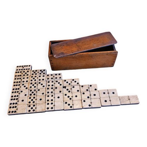 Jeu De Domino Ancien Blanc