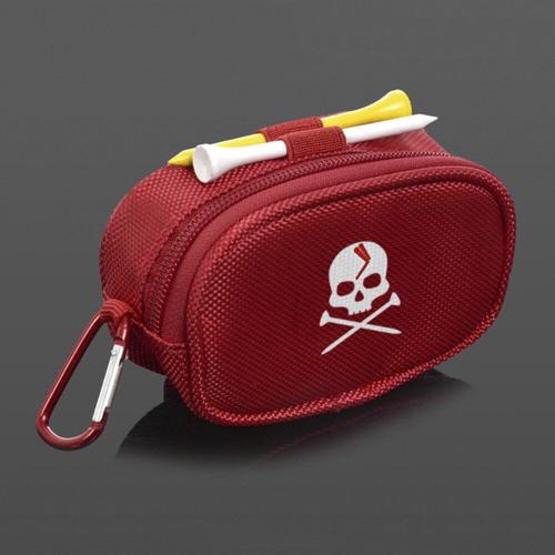 Mini Sac À Balles De Golf 1 Pièce, Avec 2 Porte-T-Shirts, Rangement Portable, Tête De Mort, Pack De Taille, Fermeture À Glissière, Mousqueton, Accessoires De Golf, Nouveau