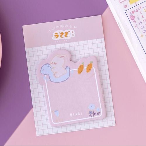 Étiquette De Signet Pour Carnet De Notes Autocollantes, Animal Créatif Lapin Ours Chat Mignon N Fois, Papeterie Fournitures Scolaires, 60 Pièces/Lot