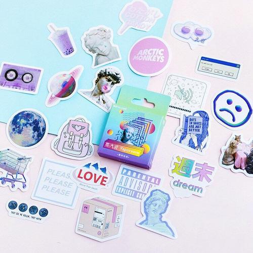 Étiquette Ondulée En Flocons De Papier Adhésif Kawaii Fait À La Main, Autocollant Japon, Papeterie Pour Scrapbooking, Journal Intime