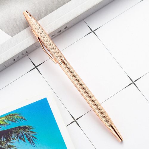 Écailles De Poisson En Métal Cristal Brillant, Stylo À Bille Intéressant, Papeterie Scolaire Et De Bureau, 1 Pièce