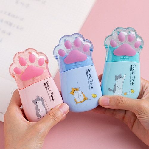 Papeterie Scolaire, 1 Pièce, Adorable Kawaii, Griffe De Chat Mignon, Cadeau De Bureau, Correcteur, Bande Correctrice Originale