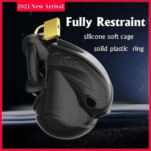 Cage De Chasteté En Silicone Pour Homme, Dispositif De Retenue Totale, Anneau De Pénis Réglable, Ceinture Anti-Décrochage, Jouets Sexuels, Nouveauté 2021