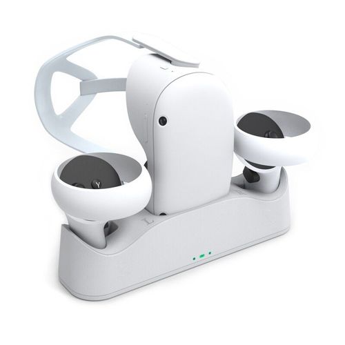 Station De Charge De Casque Vr Avec Câble De Charge Usb-C Pour Oculus Quest 2 B