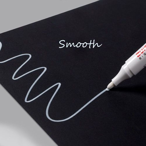 Stylo Marqueur De Peinture Permanent, 1 Pièce, Blanc, Huile, Caoutchouc, Étanche, Pour Pneus De Voiture, Bande De Roulement, Peinture Environnementale