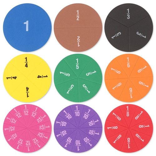 Instrument D'addition Et Soustraction De Fractions Rondes, Outils D'enseignement Des Maths, Démonstration De Questions Éducatives Montessori