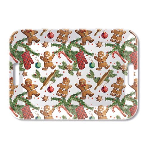 Grand Plateau Rectangulaire Biscuits Au Pain D'épices