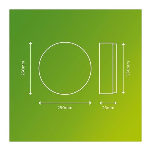 PHILIPS PLAFONNIER LED SUPERSLIM - 15W - 4000 KELVIN - IP54 - BLANC
