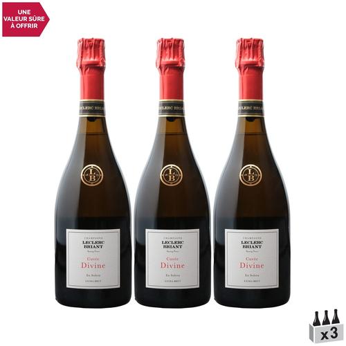 Champagne Leclerc Briant Champagne Cuvée Divine En Solera Extra-Brut Blanc X3