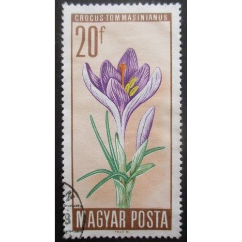 Hongrie N°1801 Crocus Oblitéré