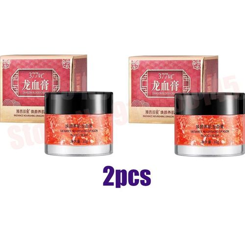 2 Pièces - Dragon Blood Essence Crème Hydratante Pour Le Visage Pour Femme, Anti Âge, Déformable, Blanchissante, Crème De Jour, Soin De La Peau, Sérum Coréen