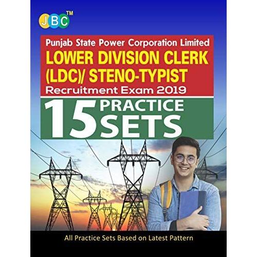 15 Practice Sets:- Punjab State Power Corporation Limited Lower Division Clerk (Ldc)/Steno-Typist Recruitment Exam 2019 (Based On Latest Pattern)