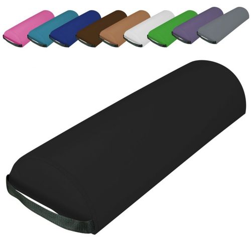 Vivezen - Traversin, Coussin Demi-Rond 66 Cm X 22 Cm X 12 Cm Pour Table De Massage - Noir