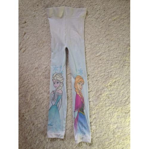 Legging Fille Disney Anna & Elsa Reine Des Neiges Taille 3/4 Ans Idée Cadeau