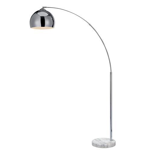 Versanora - Eu Plug - Arquer Arc Floor Lamp - White Shade &