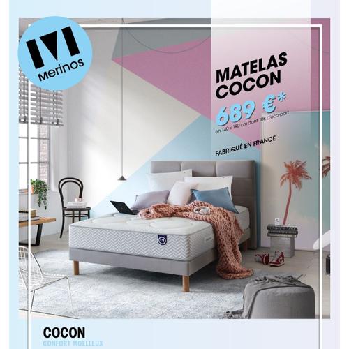 Matelas Cocon 140 X 190 | Ressorts Ensachés + Mémoire De Forme