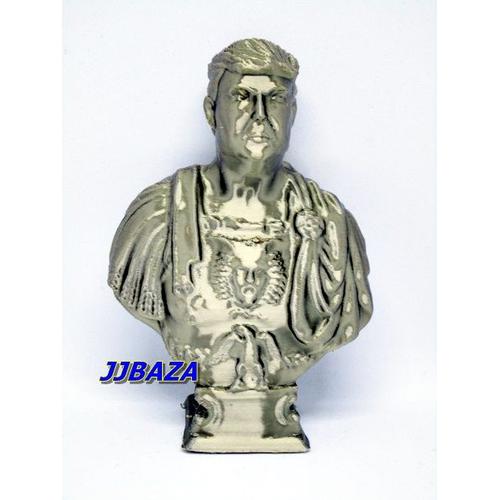 Buste Statue Donald Trump USA Président Empereur - Couleur Bronze - 8 cm